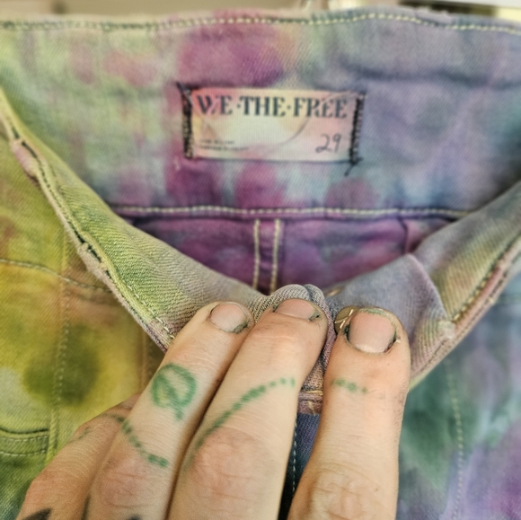 Recycled Riot ice dyed Jayde Jeans - Picture 6 of 6